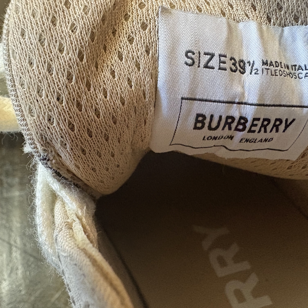 Burberry Beige and White Athletic Shoes - Picture 4 of 6